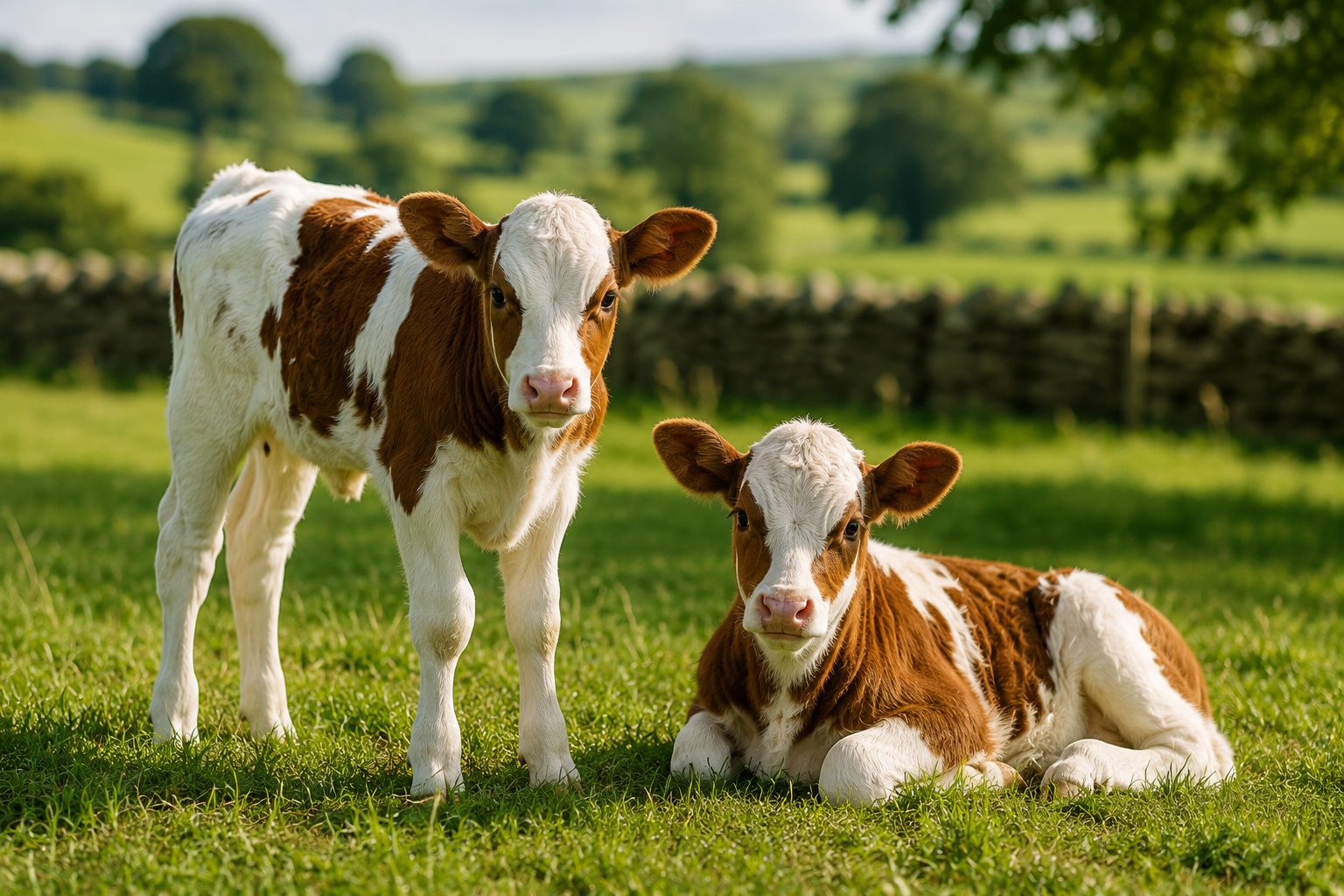 Cows grazing